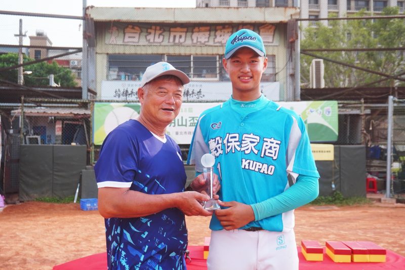 MVP：鄭右宏（新北市穀保家商）。攝影／陳孟葦
