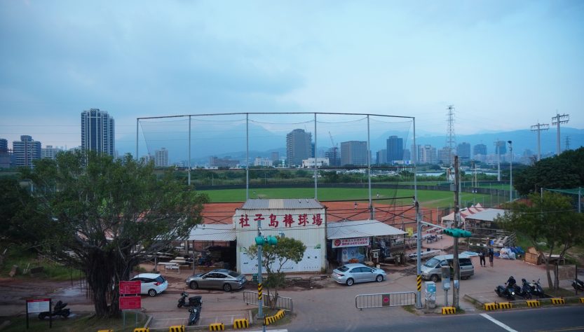 社子島棒球場今年進行整建。攝影／陳孟葦
